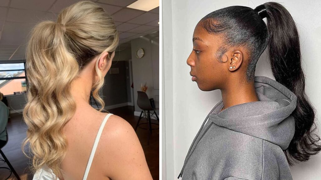 ideias de rabo de cavalo como penteado fácil